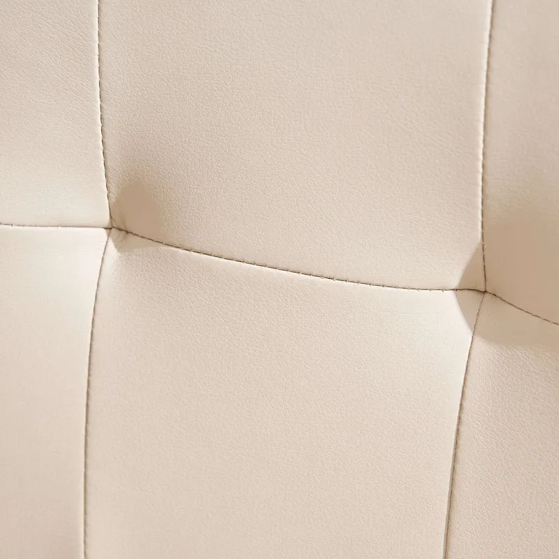 Chaises de salle à manger capitonnées en similicuir (Lot de 2) — 44,5 cm L x 58,4 cm P x 92,7 cm H