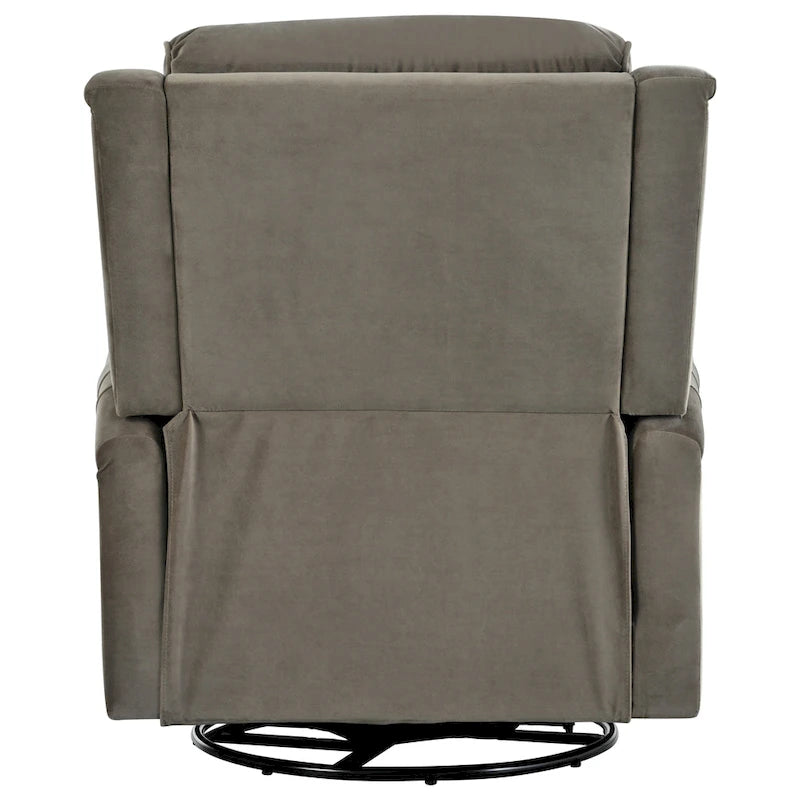 Fauteuil inclinable pivotant en velours moderne