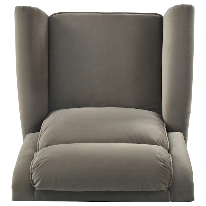 Fauteuil inclinable pivotant en velours moderne