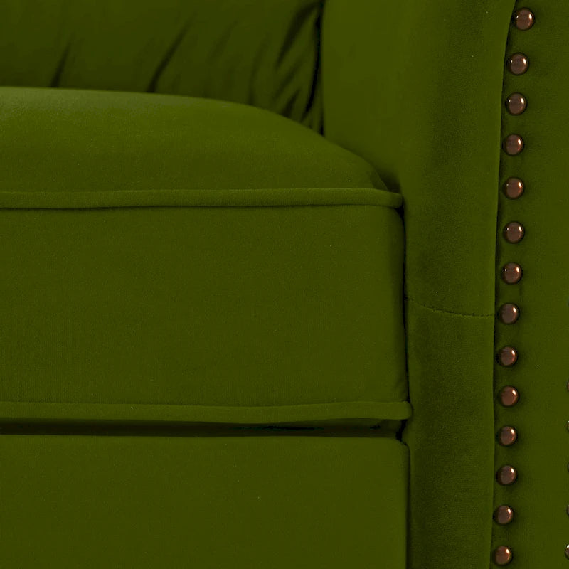 Fauteuil inclinable pivotant en velours moderne