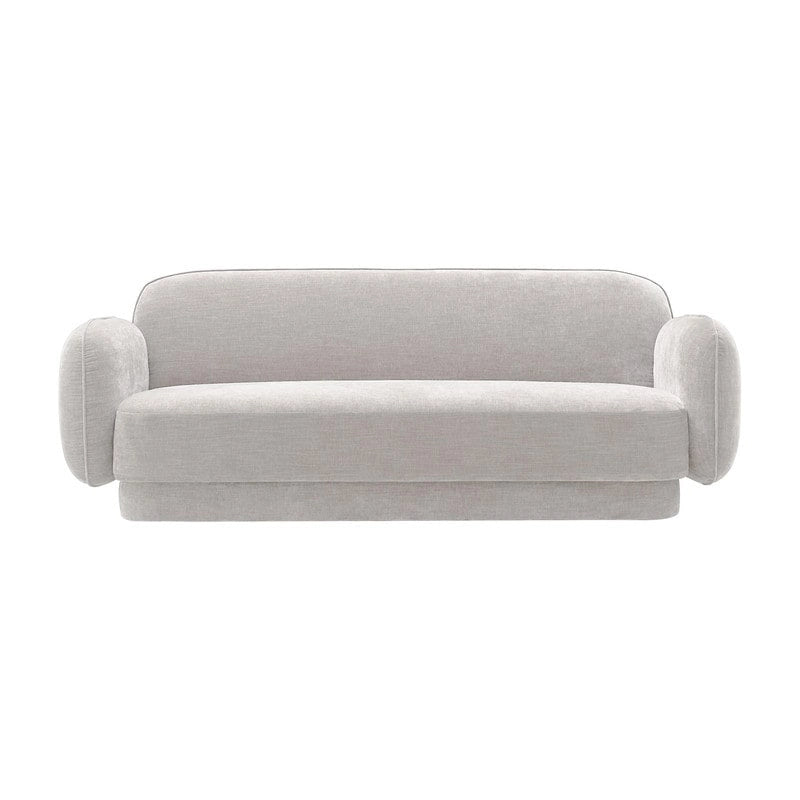 Canapé en velours — L 215,1 x P 87,1 x H 81,5 cm