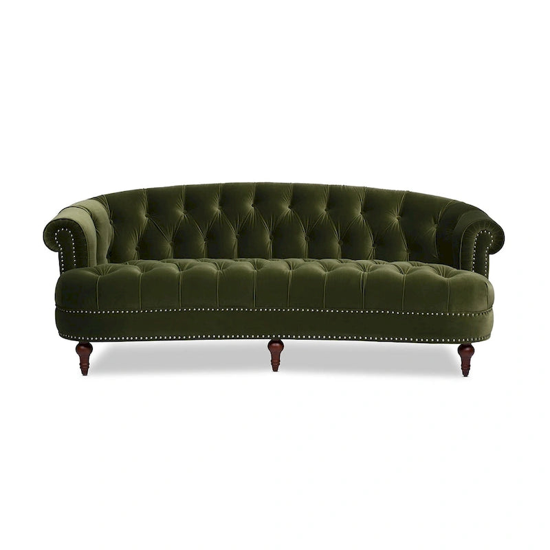 Canapé en velours de style moderne du milieu du siècle