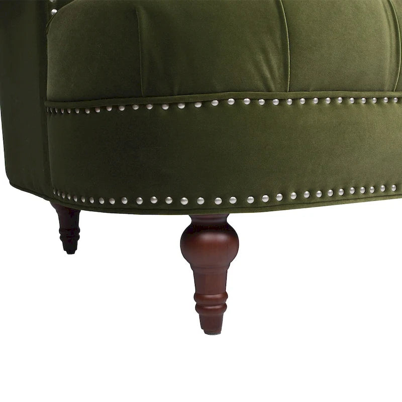 Canapé en velours de style moderne du milieu du siècle
