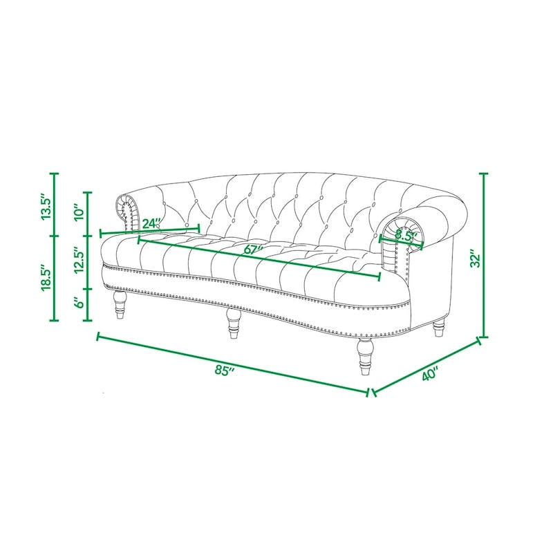 Canapé en velours de style moderne du milieu du siècle