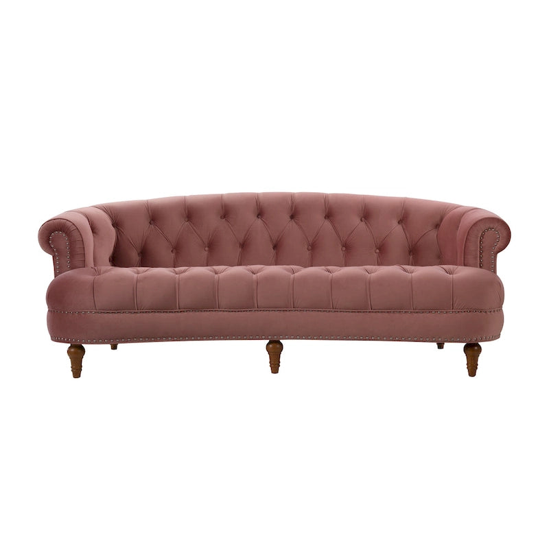 Canapé en velours de style moderne du milieu du siècle