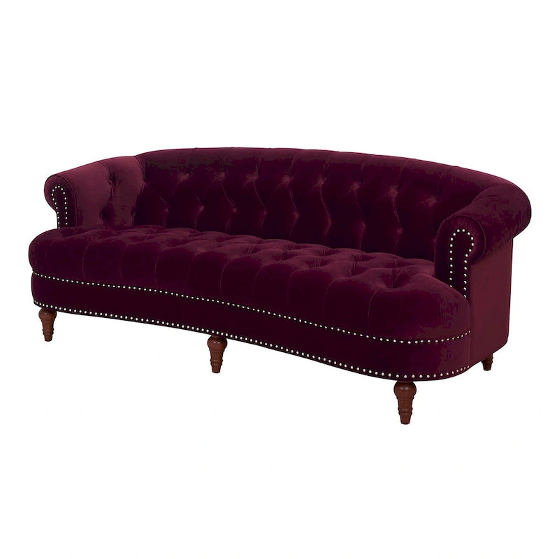 Canapé en velours de style moderne du milieu du siècle