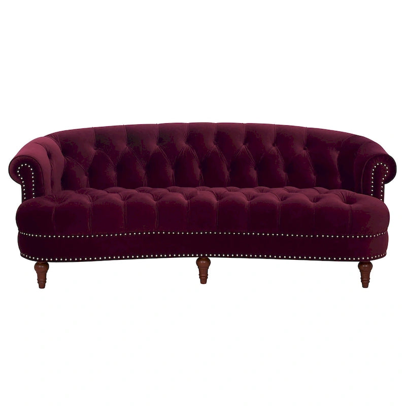 Canapé en velours de style moderne du milieu du siècle