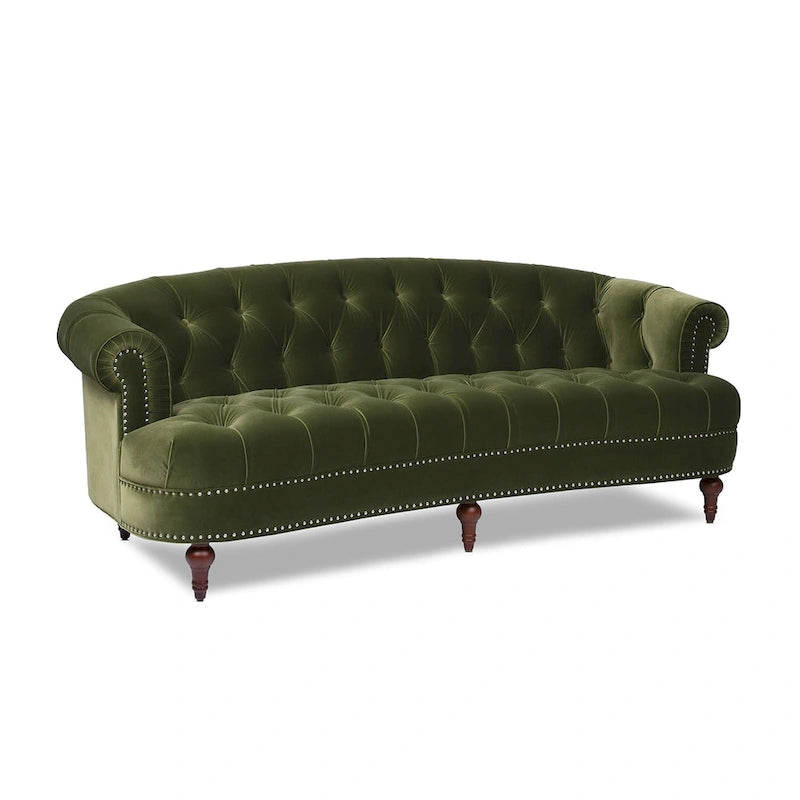 Canapé en velours de style moderne du milieu du siècle