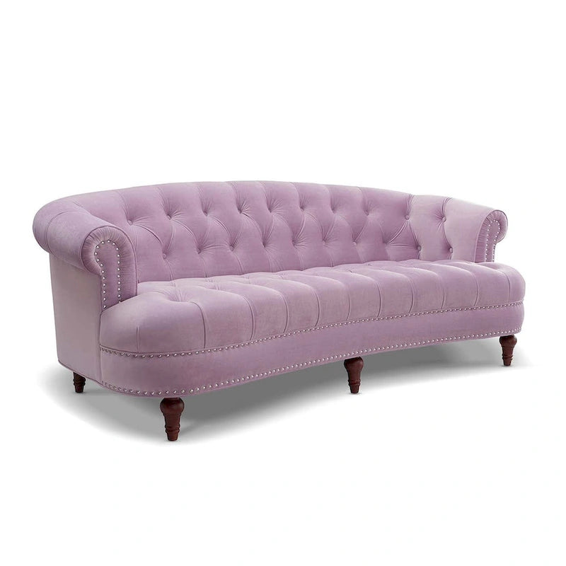 Canapé en velours de style moderne du milieu du siècle