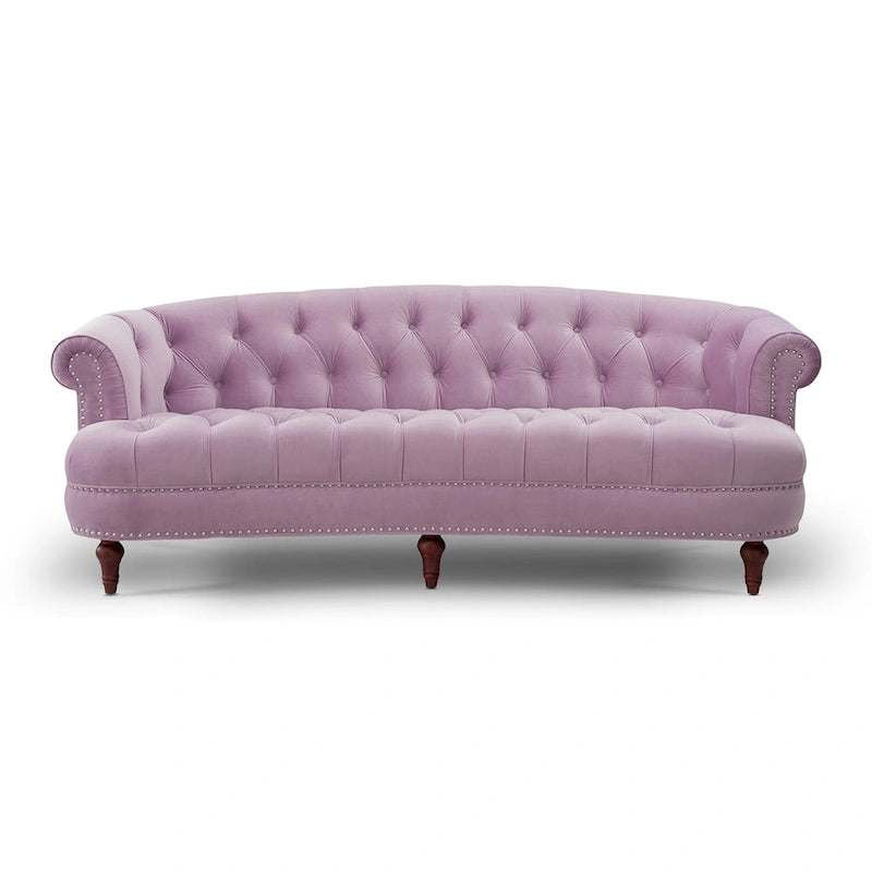 Canapé en velours de style moderne du milieu du siècle