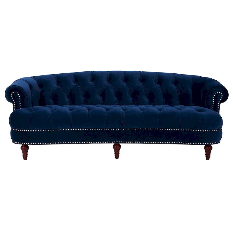 Canapé en velours de style moderne du milieu du siècle