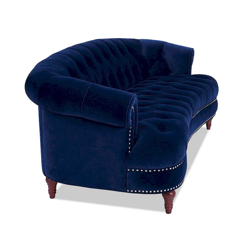 Canapé en velours de style moderne du milieu du siècle