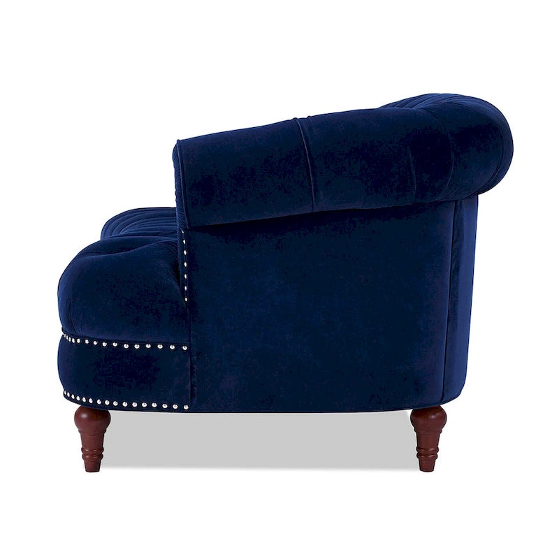 Canapé en velours de style moderne du milieu du siècle