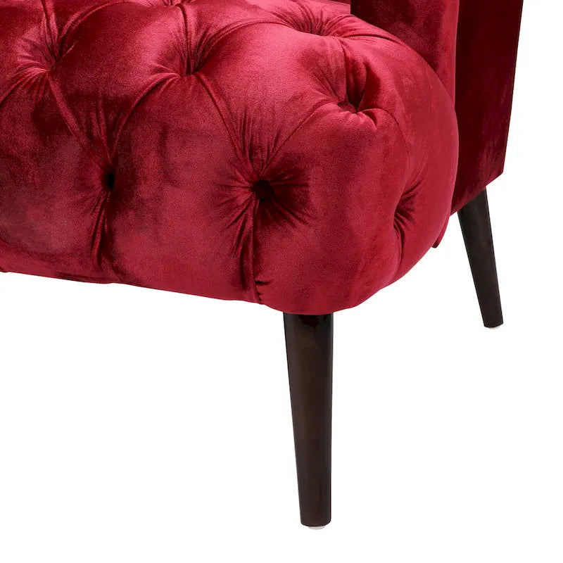 Canapé moderne en velours capitonné