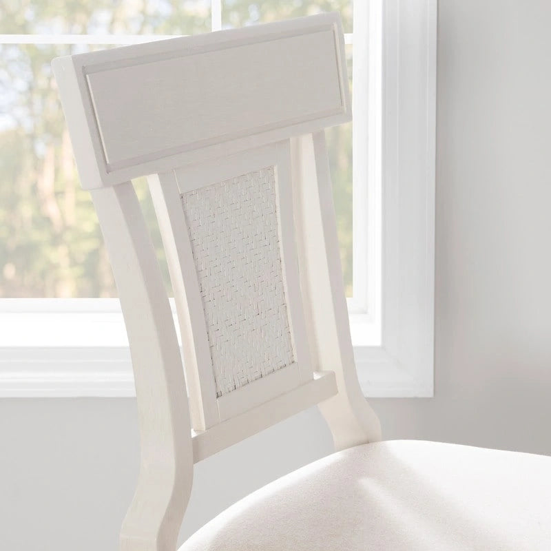 Tabouret de bar en rotin tressé de style rustique