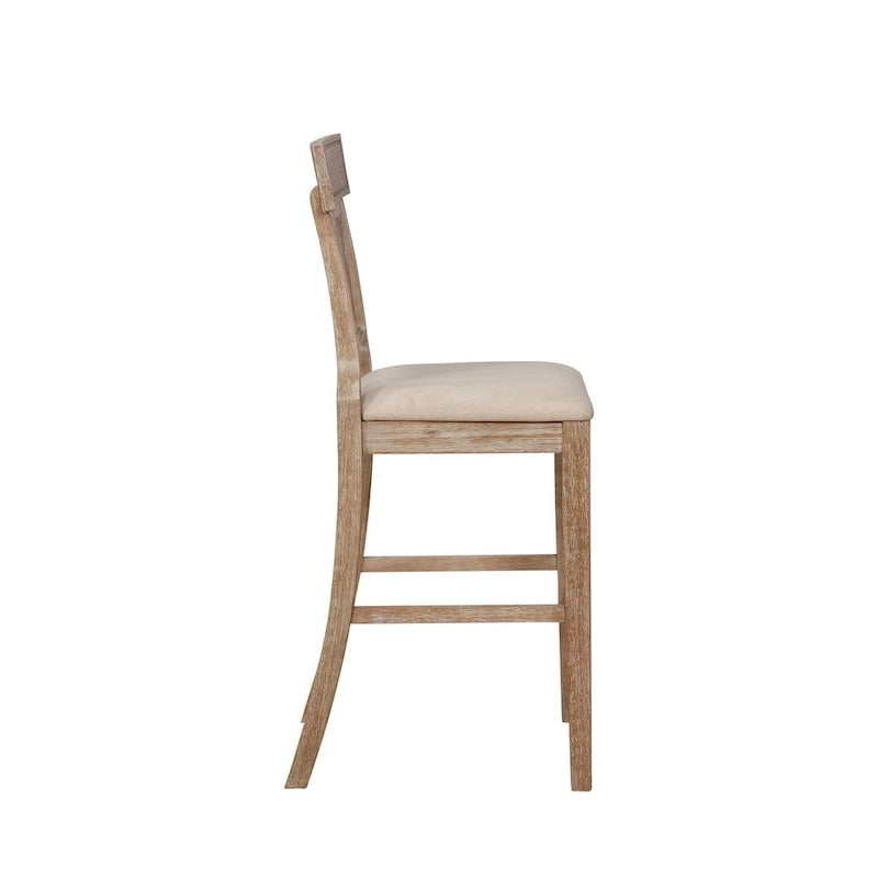 Tabouret de bar en rotin tressé de style rustique