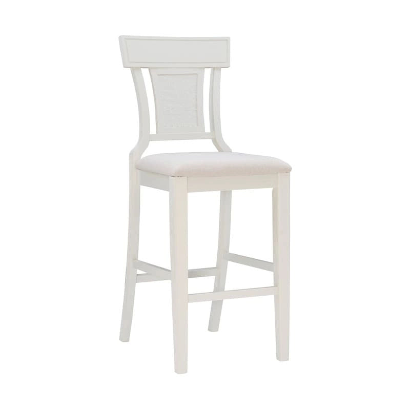 Tabouret de bar en rotin tressé de style rustique