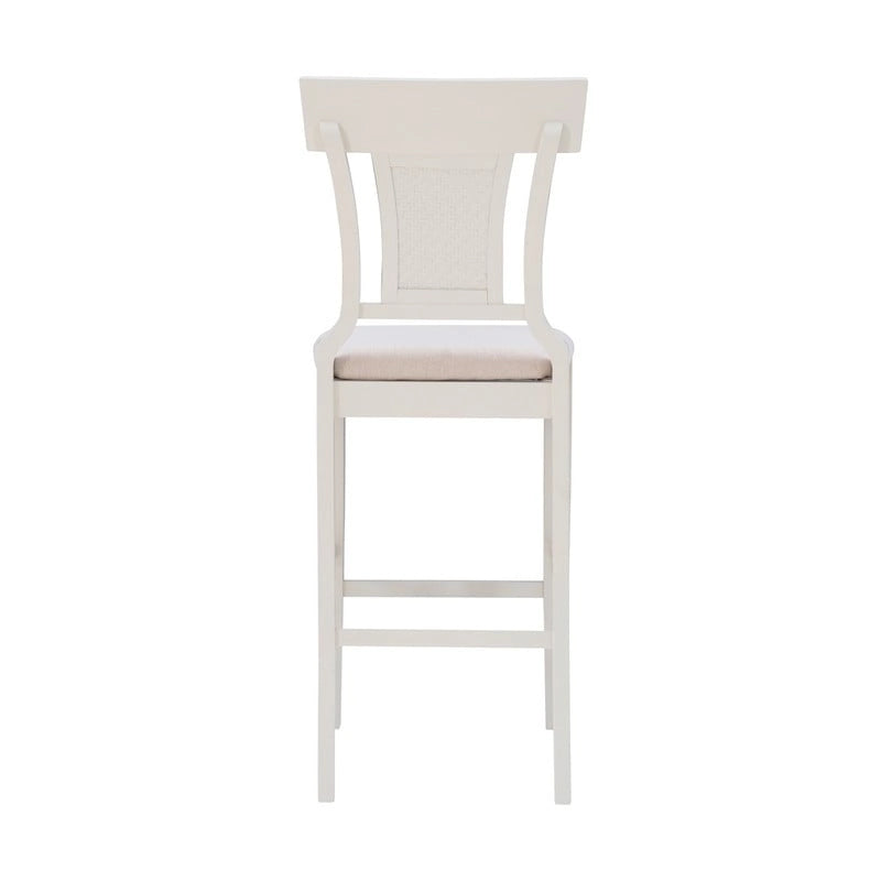 Tabouret de bar en rotin tressé de style rustique