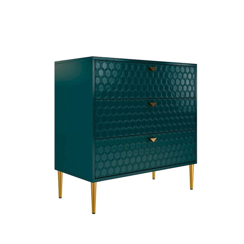 Commode à 3 tiroirs en bois Morden