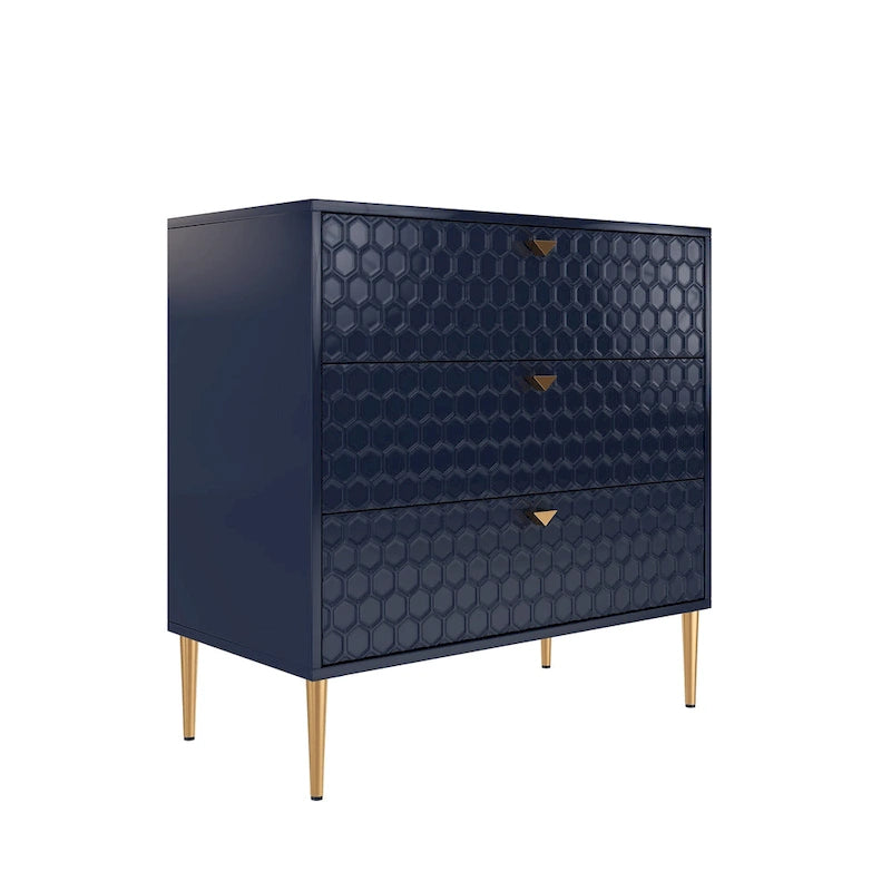 Commode à 3 tiroirs en bois Morden