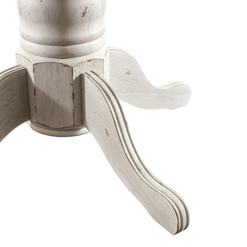 Ensemble de salle à manger double piedestal miel et blanc antique