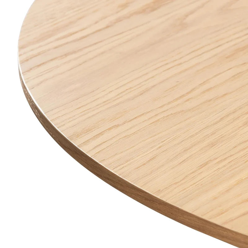 Table à manger ronde en bois massif de 52 pouces pour 6 personnes de style nordique - 52*30