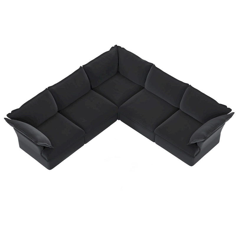 Canapé d'angle modulable moderne rembourré