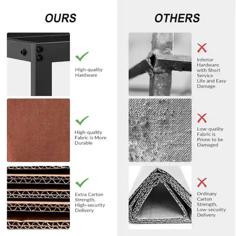 Housse de lit en tissu lavable de style traditionnel avec lit rembourré à cadre métallique