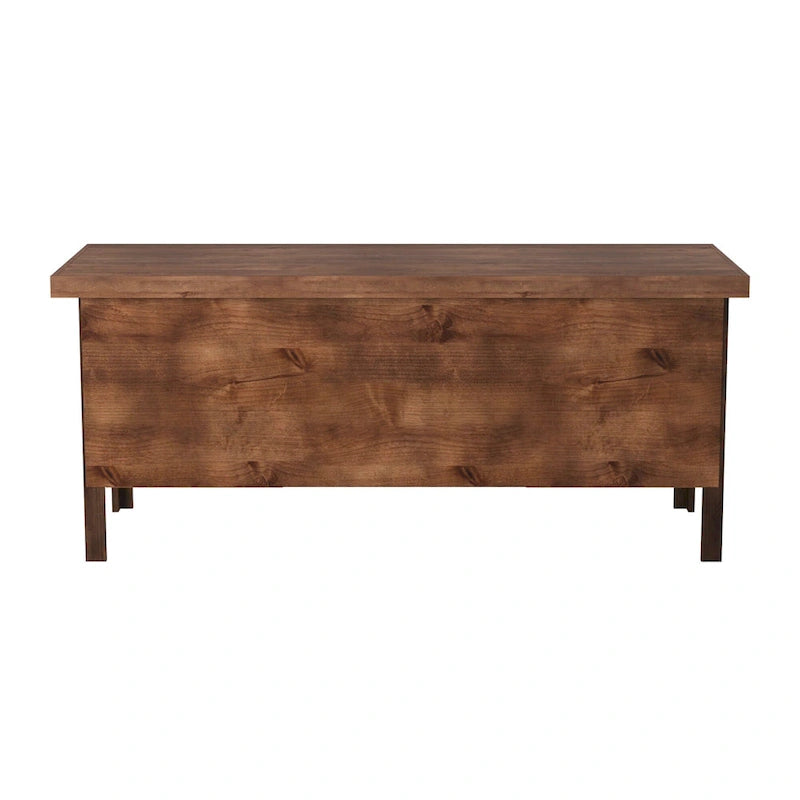 Bureau de direction de 180 cm — Aucun assemblage requis — Fini whisky