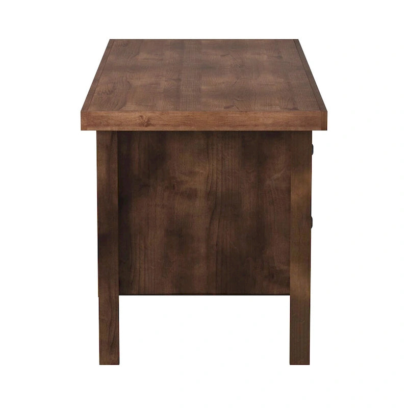 Bureau de direction de 180 cm — Aucun assemblage requis — Fini whisky