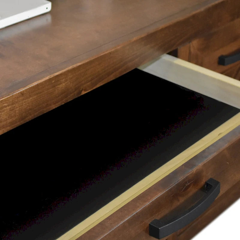 Bureau de direction de 180 cm — Aucun assemblage requis — Fini whisky