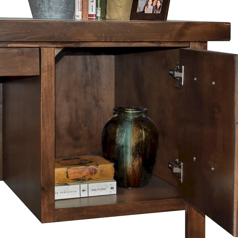 Bureau de direction de 180 cm — Aucun assemblage requis — Fini whisky