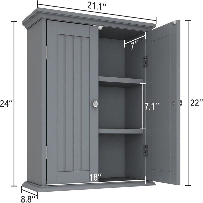Armoire murale de salle de bain - 8P x 21,1L x 24H