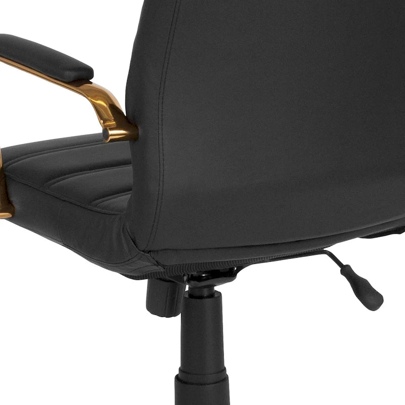 Fauteuil de direction pivotant à dossier haut (avec piètement chromé)