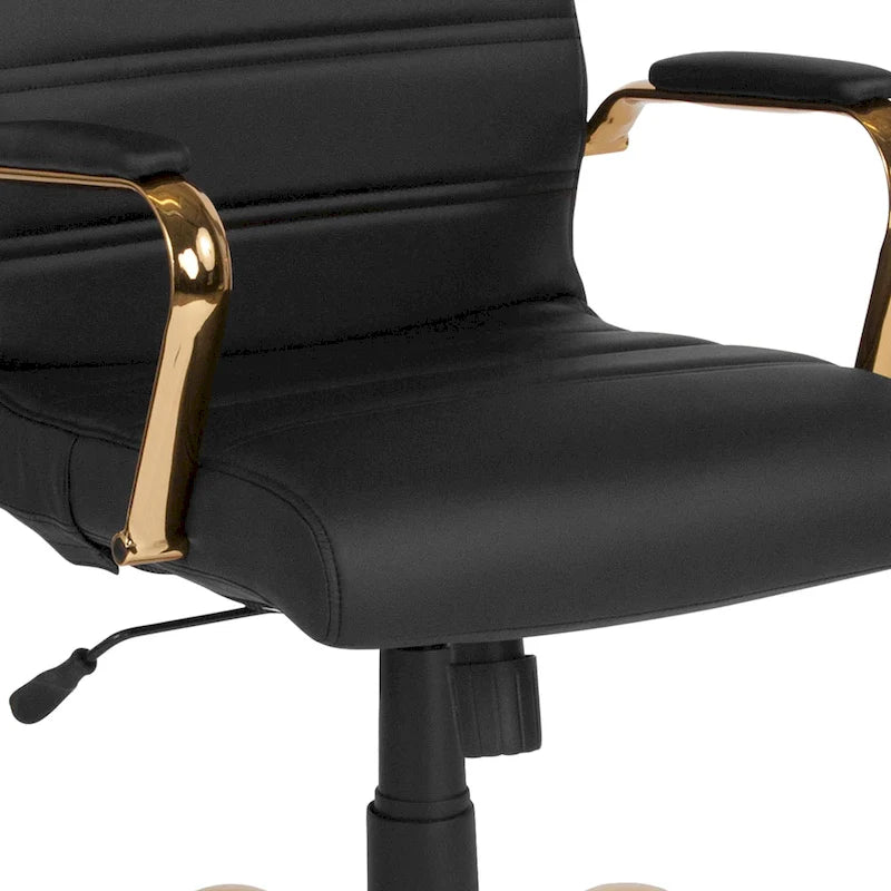 Fauteuil de direction pivotant à dossier haut (avec piètement chromé)