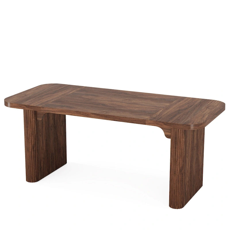 Bureau d'ordinateur exécutif moderne de 63 pouces pour bureau à domicile, table d'écriture rectangulaire simple pour bureau ou chambre à coucher