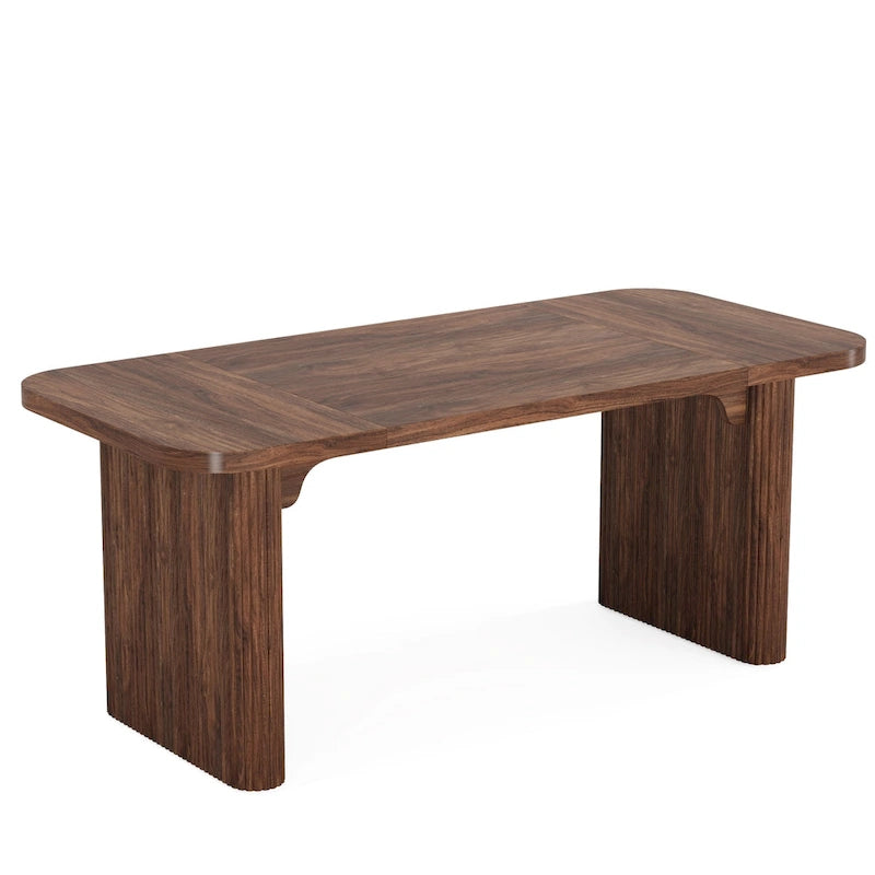 Bureau d'ordinateur exécutif moderne de 63 pouces pour bureau à domicile, table d'écriture rectangulaire simple pour bureau ou chambre à coucher