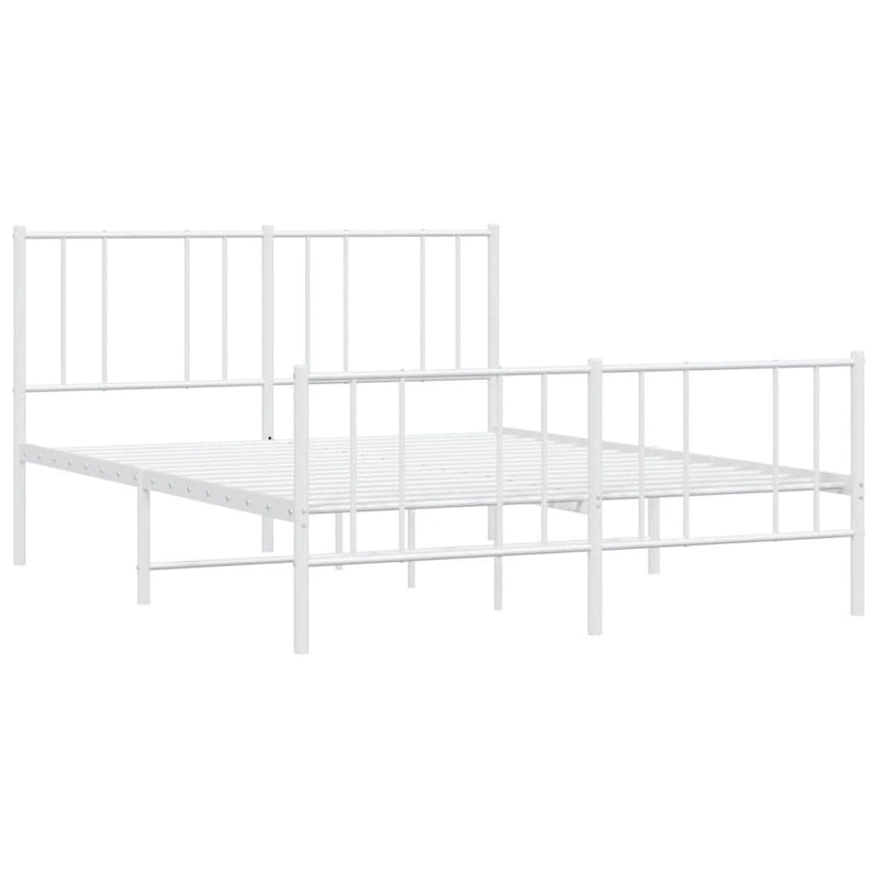 Cadre de lit en métal avec tête de lit (matelas non inclus)