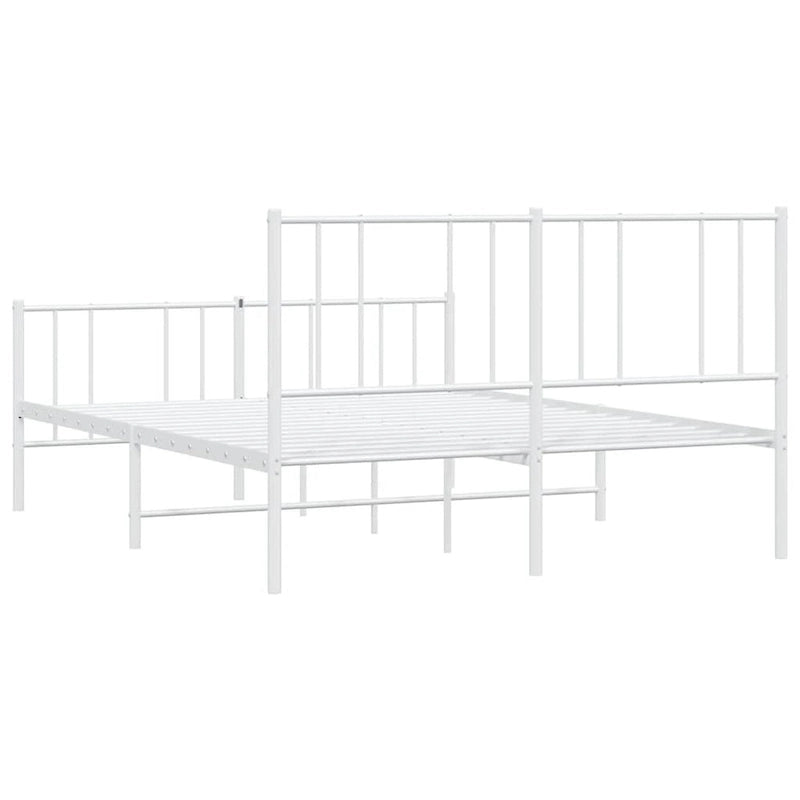 Cadre de lit en métal avec tête de lit (matelas non inclus)