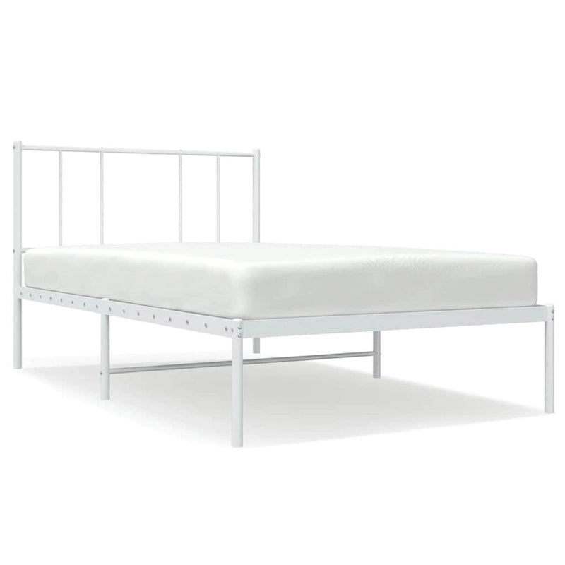 Cadre de lit en métal avec tête de lit (matelas non inclus)