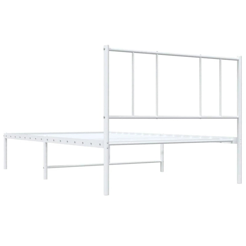 Cadre de lit en métal avec tête de lit (matelas non inclus)