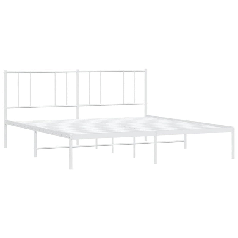 Cadre de lit en métal avec tête de lit (matelas non inclus)