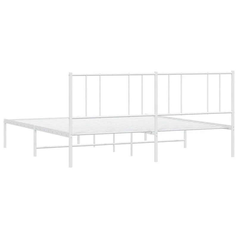 Cadre de lit en métal avec tête de lit (matelas non inclus)