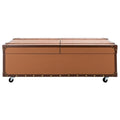 Table basse avec casier à vin et rangement — 120 cm (L) x 60 cm (l) x 39 cm (H) — 119 cm (L) x 61 cm (P) x 38 cm (H)