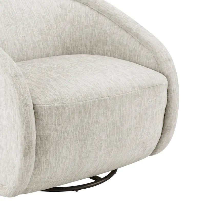Fauteuil pivotant en tissu