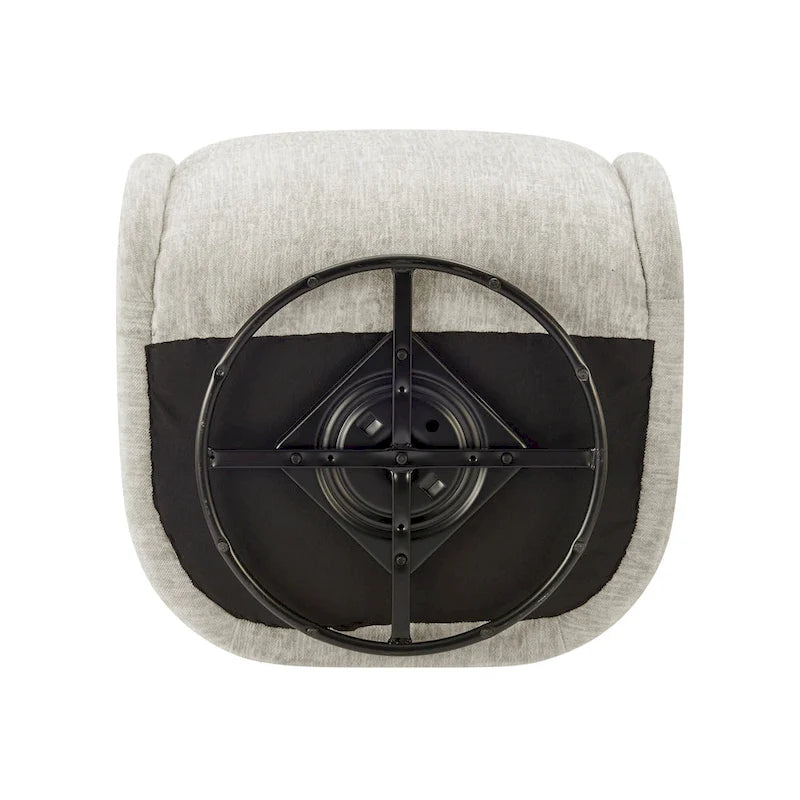 Fauteuil pivotant en tissu