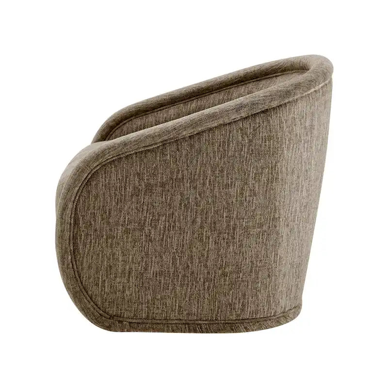 Fauteuil pivotant en tissu