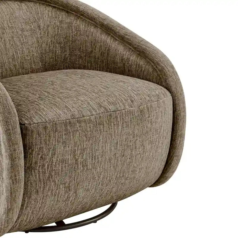 Fauteuil pivotant en tissu
