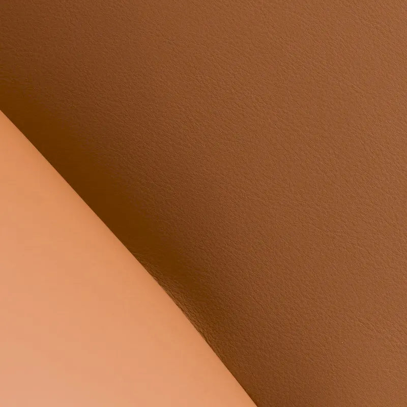 Chaise de bureau d'appoint en cuir végétalien couleur camel, style moderne