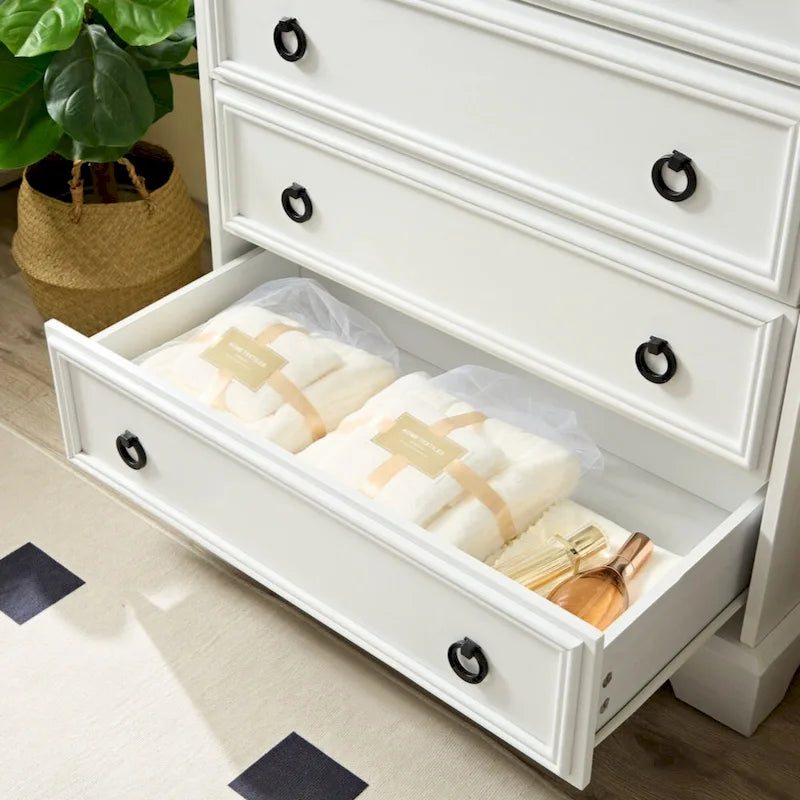 Commode moderne à 6 tiroirs, commode de chambre, grande commode, organisateur de placard et rangement de vêtements
